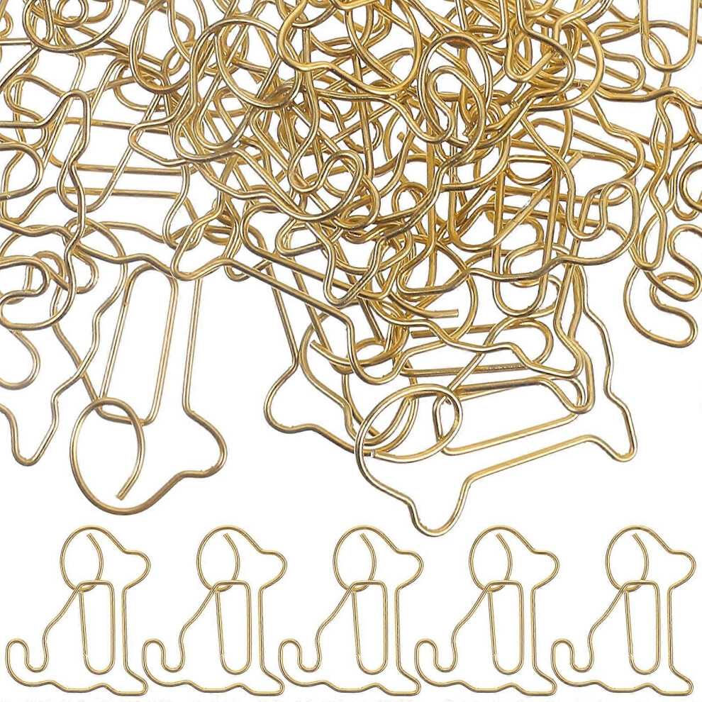 (As show, One size) 50pcs Paper Clips Delicate Paperclips Cute Paper Memo Clips Document Clips Metal Paperclips