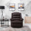 Luxury Life (Black) Lisbon Leather Recliner Armchair 2