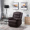 Luxury Life (Black) Lisbon Leather Recliner Armchair 3