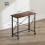 Homcom HOMCOM Folding Desk on Wheels, Writing Table for Home Office, Brown 3