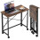 Homcom HOMCOM Folding Desk on Wheels, Writing Table for Home Office, Brown 2