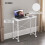 Homcom HOMCOM Folding Desk on Wheels, Writing Table for Home Office, White 6