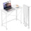 Homcom HOMCOM Folding Desk on Wheels, Writing Table for Home Office, White 2