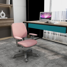 Vinsetto Office Chair, 360 Swivel Desk Chair with Security Wheels, Pink