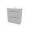NES Home Nes Home 800mm Matte Grey 2 Drawers Basin Vanity Unit 6