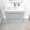 NES Home Nes Home 800mm Matte Grey 2 Drawers Basin Vanity Unit 3