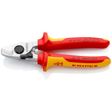 Knipex 95 26 165 Pince coupe-câbles Adapté pour (technique d'isolation) câbles en alu et en cuivre, à 1 ou plusieurs fi