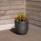 Strata 2 Small Grey Round Planters Amalfi Stone Effect Pot 35cm x 34cm 5
