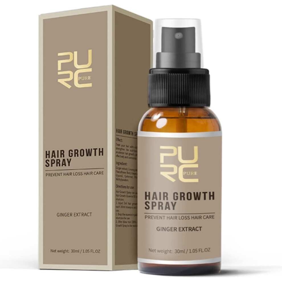 Gogerstar Hair Growth Oil Fast Hair Growth Formula Hair Care Serum Natural Ginger Extract Hair Care Spray Scalp Treatments Hair Loss Remedy Hair Growth Oil