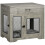 PawHut PawHut Modern Pet Crate End Table w/ Double Doors, Drawer, for Medium Dogs 9