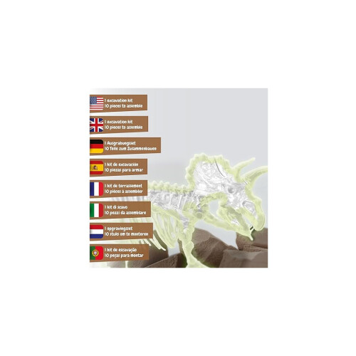 Jeu scientifique National Geographic Kit de Fouille Fossiles de Dinosaures