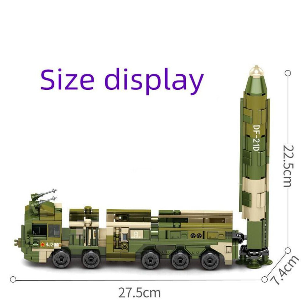 Maquette Camion Missile DF-21D 1/20 - 70cm - Diecast Avec Support - édition Limitée