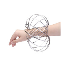 Anelli di flusso in acciaio inossidabile Braccialetto magico Flowtoys Esercizio Artefatto Giocattoli