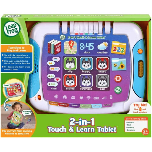 LeapFrog Multicolore 2 in 1 Tablet Touch and Learn