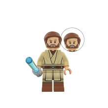 (Obi Wan Beige) Star Building Wars Blokken Speelgoed Darth Maul Darth Vader Obi Wan Abs Kindercadeau
