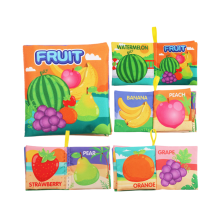 (Fruit) Interactief stoffen babyboek voor emotioneel visueel intellectueel educatief
