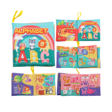 (Alfabet) Interactief stoffen babyboek voor emotioneel visueel intellectueel educatief