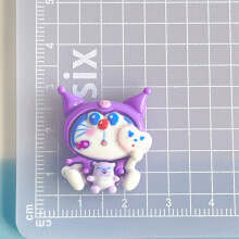 (StyleG) Cartoon klein formaat Ding Cat harscomponenten Diy telefoonhoes schoen en gesp