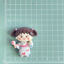 (StyleJ) Craft Diy Accessoires Mooie Kersenmeisje Hars Stukken Romige Gel Haaraccessoires Cup Versiering