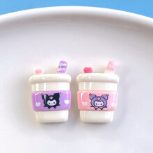 (StyleB) Sanrio Craft Diy Kuromi Cartoon Paarse Rijst Hars Accessoires Hoofdband Haarclip