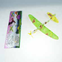 (StyleD) Spin Magic Foam Foam Vliegtuig Model Straaljager Vogel Model Voedsel Kleuterschool Speelgoed
