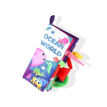 (Oceaan) Baby Educatief Doek Boek Geluid Papier Scheurbestendig Dierenstaartontwerp