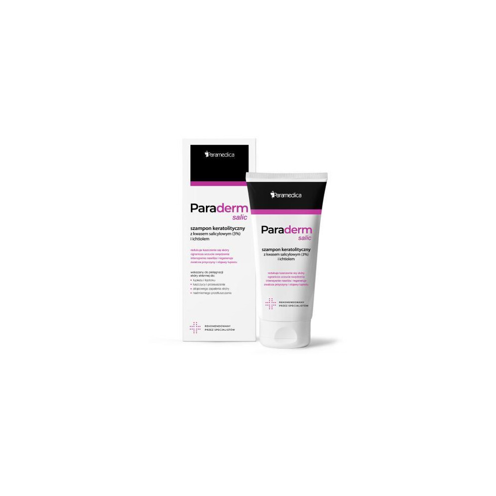 Paramedica Lodz Paraderm Salic Szampon Z Kwasem Salicylowym I Ichtiolem 150 G