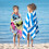 GEEZY GEEZY Microfibre Beach Towel Flip Flops Design Quick Dry Summer Pool Travel Absorbent 4