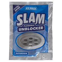6 x Kilrock Slam Bathroom Plughole Unblocker 80g