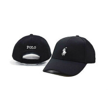(Blackwhite)Neu Polo Cap mit feiner Stickerei kleines Pony Logo Mütze Baseball 100 Baumwolle