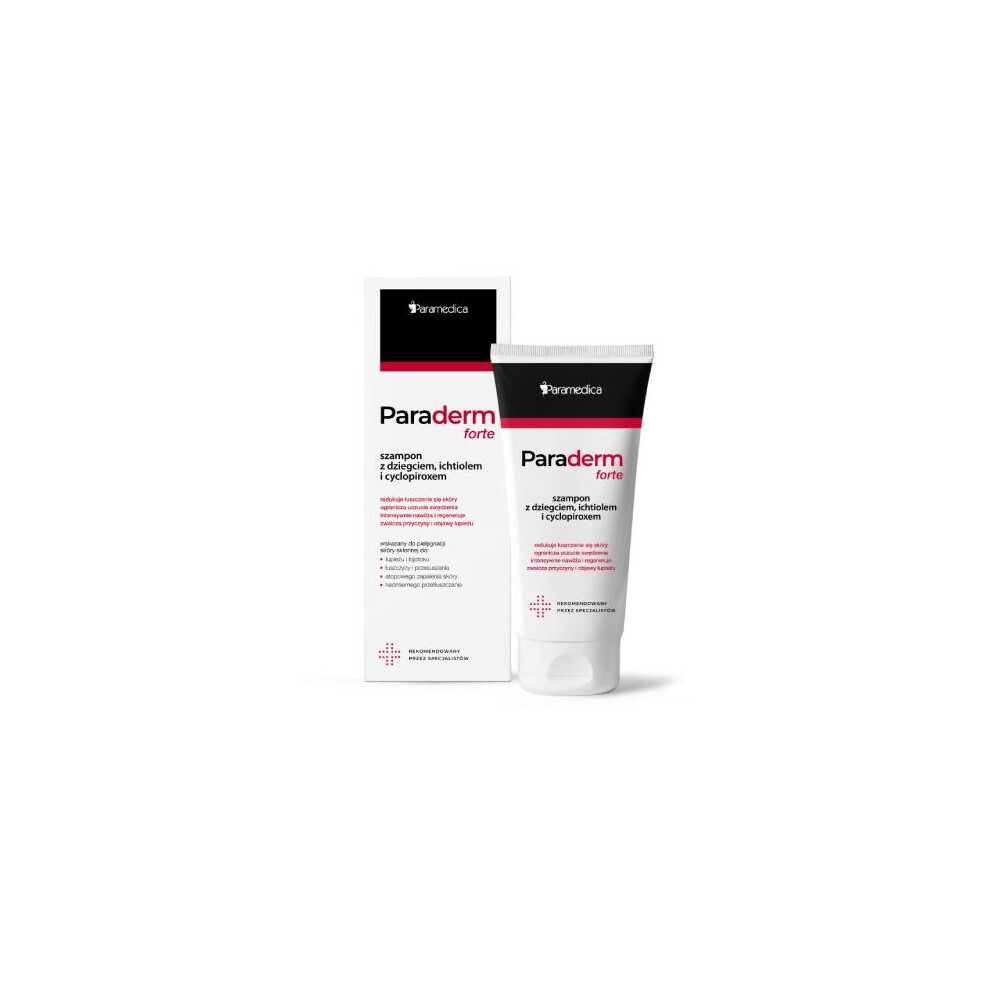 PARADERM FORTE szampon z dziegciem , ichtiolem i cyclopiroxem - 150g