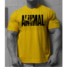 Neu Gelbes Herren-Bodybuilding-T-Shirt | Training Top & Motivation – Gym Trainingskleidung, Größe L