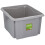 Storage Box 25L Grey Plastic Durable Medium Size Indoor Home Office Organizer 1