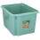 Large Green Plastic Storage Box 30L Durable Stackable Indoor Home Use 44x34x27cm 1
