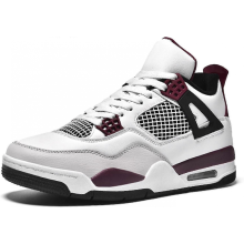 (A4purple White 6.5 UK) Chaussures de skate classiques rétro Bebetter Air 4 pour homme - Baskets de fitness noires pour le basket-ball