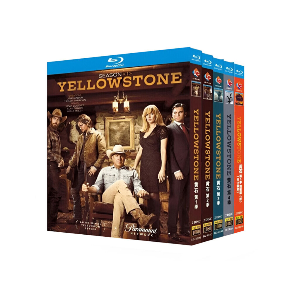 Azip Yellowstone Season 1-5 Complete Box Set Blu-Ray 1080P Bd