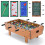 Costway 4 in 1 Combo Game Table Set Foosball Table w/ Billiards-Natural 1