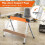 Costway 2 Pack Folding Saw Horses Compact Power Tools Workhorse Non-slip Pads & Surface 7