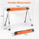 Costway 2 Pack Folding Saw Horses Compact Power Tools Workhorse Non-slip Pads & Surface 2
