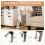 Costway Foldable High Chair Easy Clean Compact Highchair with Tray-Gray 3