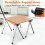 Costway 2 Pack Folding Saw Horses Compact Power Tools Workhorse Non-slip Pads & Surface 6