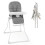 Costway Foldable High Chair Easy Clean Compact Highchair with Tray-Gray 1