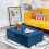 Costway 2-in-1 Convertible Sofa Bed Folding Ottoman Sleeper Space Saving Couch Lounger 7