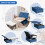 Costway 2-in-1 Convertible Sofa Bed Folding Ottoman Sleeper Space Saving Couch Lounger 4