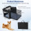 Costway Folding Soft Dog Crate Portable Foldable Pet Carrying Bag-Black 2
