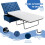 Costway 2-in-1 Convertible Sofa Bed Folding Ottoman Sleeper Space Saving Couch Lounger 2