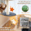 Costway 128 cm Tall Cat Tree Multi-Level Cat Tower w/ Condo & Sisl Scratching Posts 5