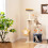 Costway 128 cm Tall Cat Tree Multi-Level Cat Tower w/ Condo & Sisl Scratching Posts 6