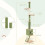 Costway Floor to Ceiling Cat Tree 218-270 cm Adjustable Height Indoor Cat Tower 6