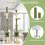 Costway Floor to Ceiling Cat Tree 218-270 cm Adjustable Height Indoor Cat Tower 3